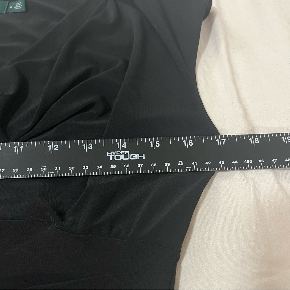 Lauren Ralph Lauren Women’s Classy Black Jersey Stretch Cowlneck Dress Size 8 - Picture 7 of 9